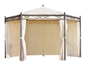 Gazebo Oregon struttura in ferro esagonale. Ø4 Greenwood