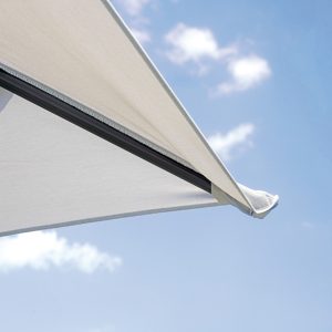 Ombrellone  Roma  Maniglione Palo Lat. Antracite Con Mezza Base - Made In Italy 2 Pz