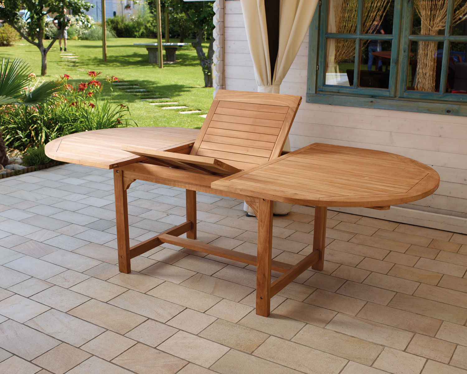 Tavolo Alicudi ovale allungabile 180/240 x 120 cm Greenwood - immagine 3