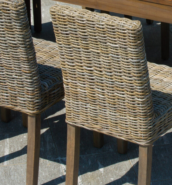 Sedia Lisbona Grey Kubu naturale Greenwood