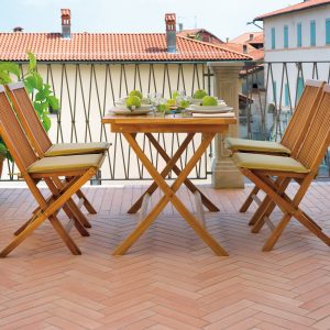 Tavolo rettangolare Lipari pieghevole Teak 120X70 Greenwood