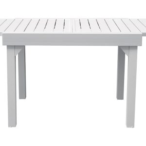 Tavolo Da Balcone Capannori - Allungabile 106/212 X 75 Cm - Alluminio  - Con Piano A Doghe In Alluminio
