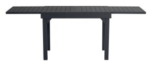 Tavolo Da Balcone Capannori - Allungabile 106/212 X 75 Cm - Alluminio  - Con Piano A Doghe In Alluminio