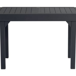 Tavolo Da Balcone Capannori - Allungabile 106/212 X 75 Cm - Alluminio  - Con Piano A Doghe In Alluminio