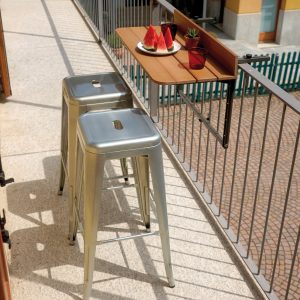 Tavolo Look Out Per Balconi Regolabile 80X37 1 Pz