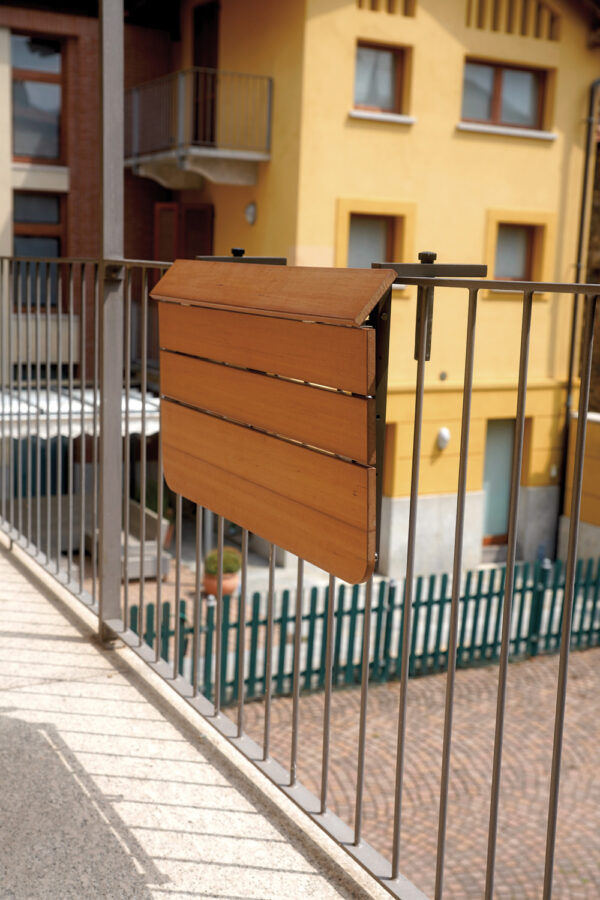 Tavolo Look Out Per Balconi Regolabile 80X37 1 Pz