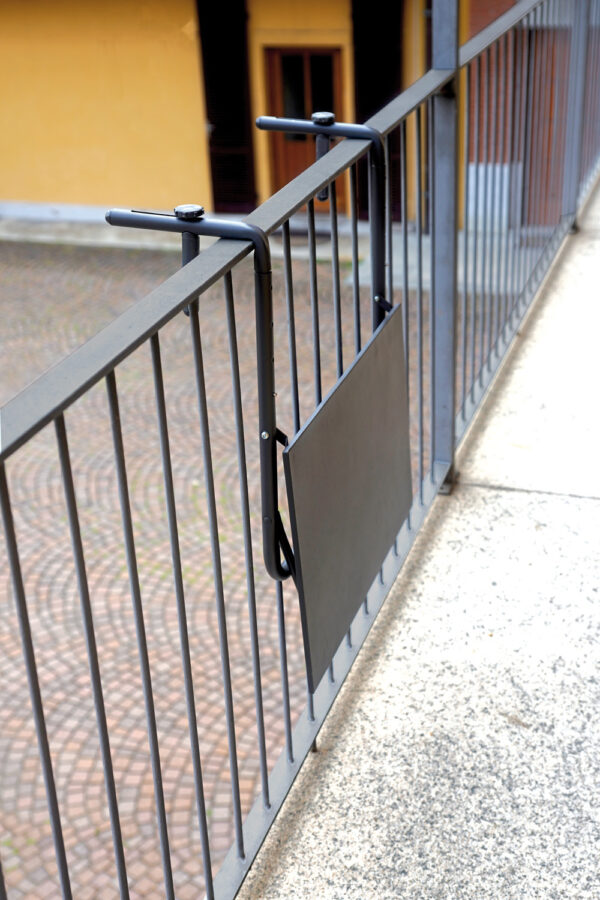 Tavolo Ringhiera Antracite 60 X 52 Cm  1 Pz