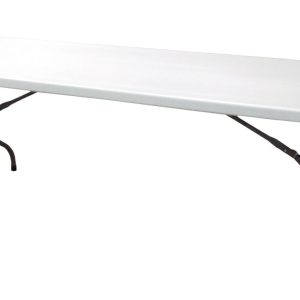 Tavolo Pieghevole Catering - Piano In Polietilene Alta Densità - 244 X 76 X H. 74 Cm - Tubo Ø 28 X 1 Mm