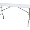 Cheonda - Tavolo Pieghevole Catering - Piano In Polietilene Alta Densità - 244 X 76 X H. 74 Cm - Tubo Ø 28 X 1 Mm