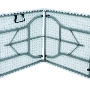 Tavolo Pieghevole Catering - Piano In Polietilene Alta Densità - 244 X 76 X H. 74 Cm - Tubo Ø 28 X 1 Mm