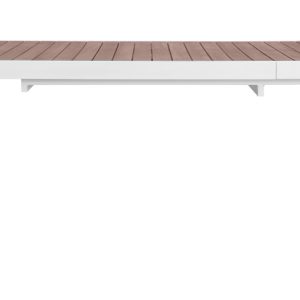 Tavolo Lanzarote 200/300 in alluminio e Teak Greenwood