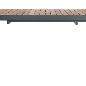 Tavolo Lanzarote 200/300 in alluminio e teak Greenwood