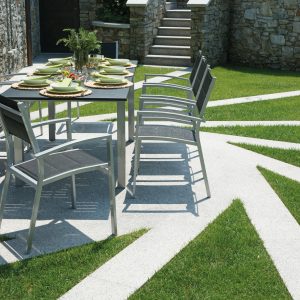 Tavolo Ravello 150/210X90 Alu Arg/Piano Nero 1 Pz