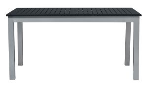 Tavolo Ravello 150/210X90 Alu Arg/Piano Nero 1 Pz