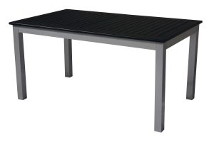 Tavolo Ravello 150/210X90 Alu Arg/Piano Nero 1 Pz