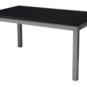 Tavolo Ravello 150/210X90 Alu Arg/Piano Nero 1 Pz