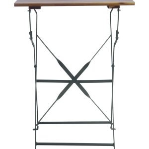 Set Bistro' Deluxe In Ferro E Legno - Tav. 55X55 1 Pz