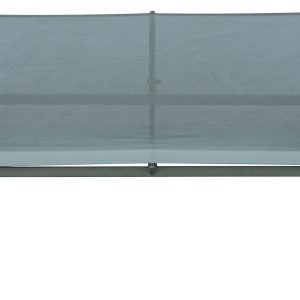 Set Tarquinia - Composto Da 2 Poltrone, 1 Divano E Un Tavolino Con Piano In Ceramic Glass Ø 65 Cm X 41 Cm - Textilene E Struttura In Ferro Epoxy Verde (V) - Braccioli In Resin Wood