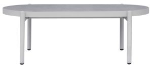 Set Maratea - Composto Da 2 Poltrone, Un Divano A Tre Posti - E Un Tavolino Piano In Ceramic Glass Effetto Cemento 110 X 60 X 40 Cm - Struttura In Alluminio  E Corda - Cuscini Sfoderabili  E Pillow Decorativi