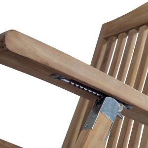 Poltrona Steamer reclinabile con cuscino Ecrù sfoderabile