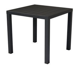 Tavolo San Vincenzo 80X80 Aluminio Colorato  Piano A Doghe