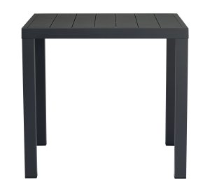 Tavolo San Vincenzo 80X80 Aluminio Colorato  Piano A Doghe