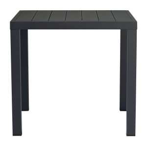 Tavolo San Vincenzo 80X80 Aluminio Colorato  Piano A Doghe