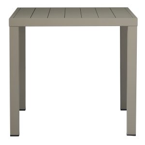 Tavolo San Vincenzo 80X80 Aluminio Colorato  Piano A Doghe