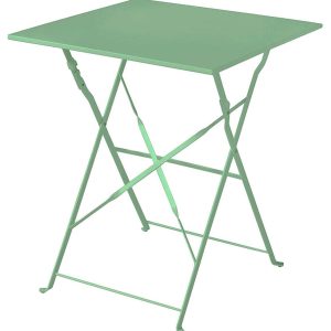 Tavolo Bistro' 60X60 In Ferro Verde 1 Pz