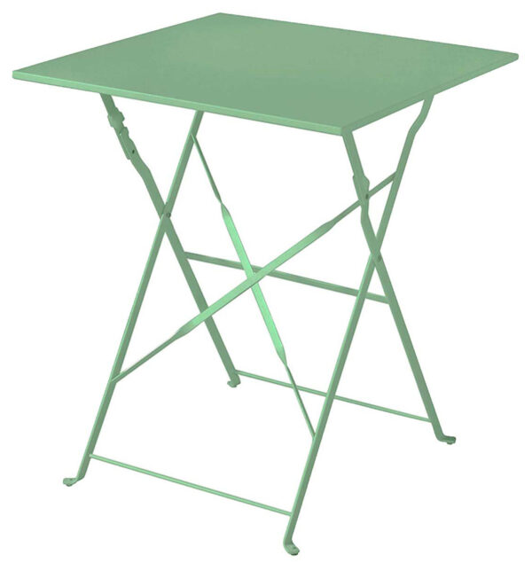 Tavolo Bistro' 60X60 In Ferro Verde 1 Pz
