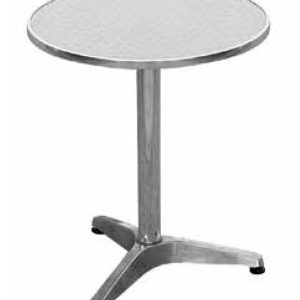 Tavolo  Ø60 Alu/Acciaio 1 Pz