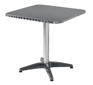 Tavolo 70X70 Alu/Acciaio 1 Pz