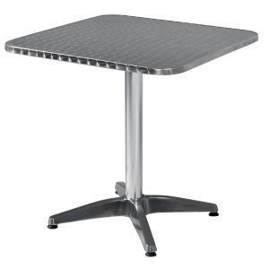 Tavolo 70X70 Alu/Acciaio 1 Pz