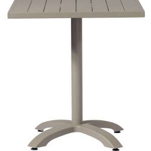 Tavolo Calipso Contract - Alluminio Con Piano Listelli - 70 X 70 Cm - Verniciato Epoxy Color