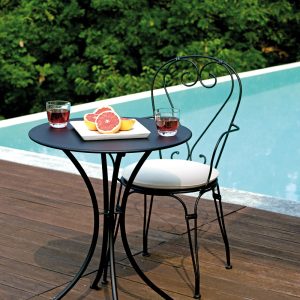 Tavolo Stresa Ø60 Cm - Ferro Nero 1 Pz