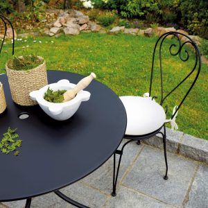 Tavolo Baveno Ø90 Cm - Ferro Nero 1 Pz