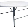 Cheonda - Tavolo Pieghevole Catering - Piano In Polietilene Alta Densità - Tondo Ø 150 Cm - Tubo Ø 28 X 1 Mm