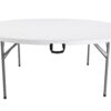 Cheonda - Tavolo Pieghevole Catering - Piano In Polietilene Alta Densità - Tondo Ø 180 Cm - Tubo Ø 28 X 1 Mm