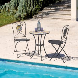 Tavolo Mosaico Diam. 55 - Disegno Maiolica 1 Pz