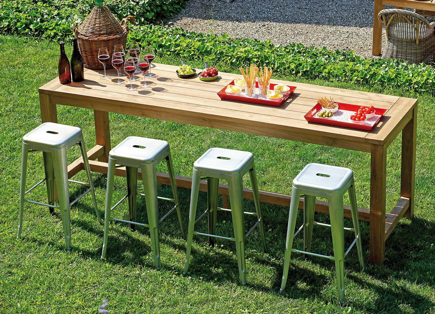 Bancone Bar Java 250 X 70 Teak riciclato Greenwood