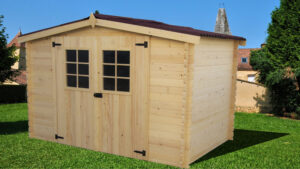 Ricovero attrezzi Alpina, tavole di abete rosso da 20 mm. con pavimento.