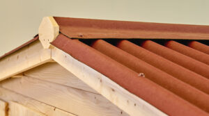 Casa Barone in abete rosso, assi da 28 mm.