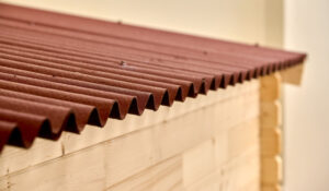 Casa Barone in abete rosso, assi da 28 mm.