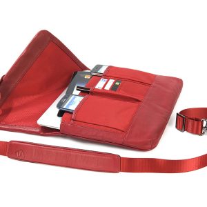 Borsa in vera pelle per Ultrabook, Ipad e tablet fino a 11"