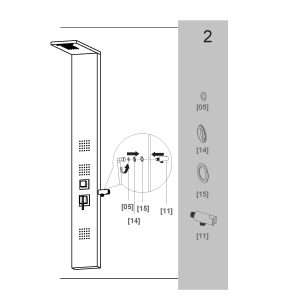 Colonna in acciaio multifunzione di design Sphera