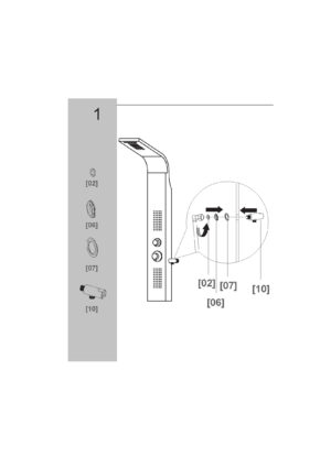 Colonna in alluminio opaco Sphera