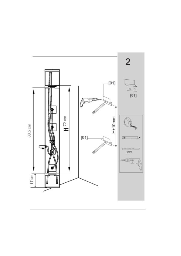 Colonna in alluminio opaco Sphera