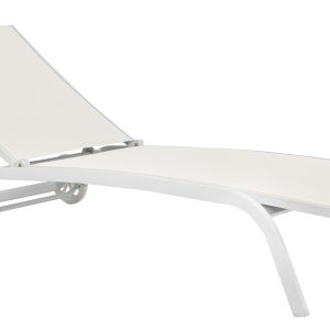 Lettino In Alluminio Con Ruote E Tesssuto 2X1  - 5 Posiz 1 Pz