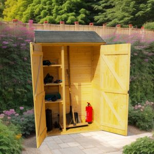 Rifugio murale eden, pannelli in abete rosso 16 mm.