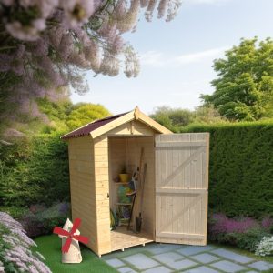 Casetta Eden con pannelli in abete da 16 mm.